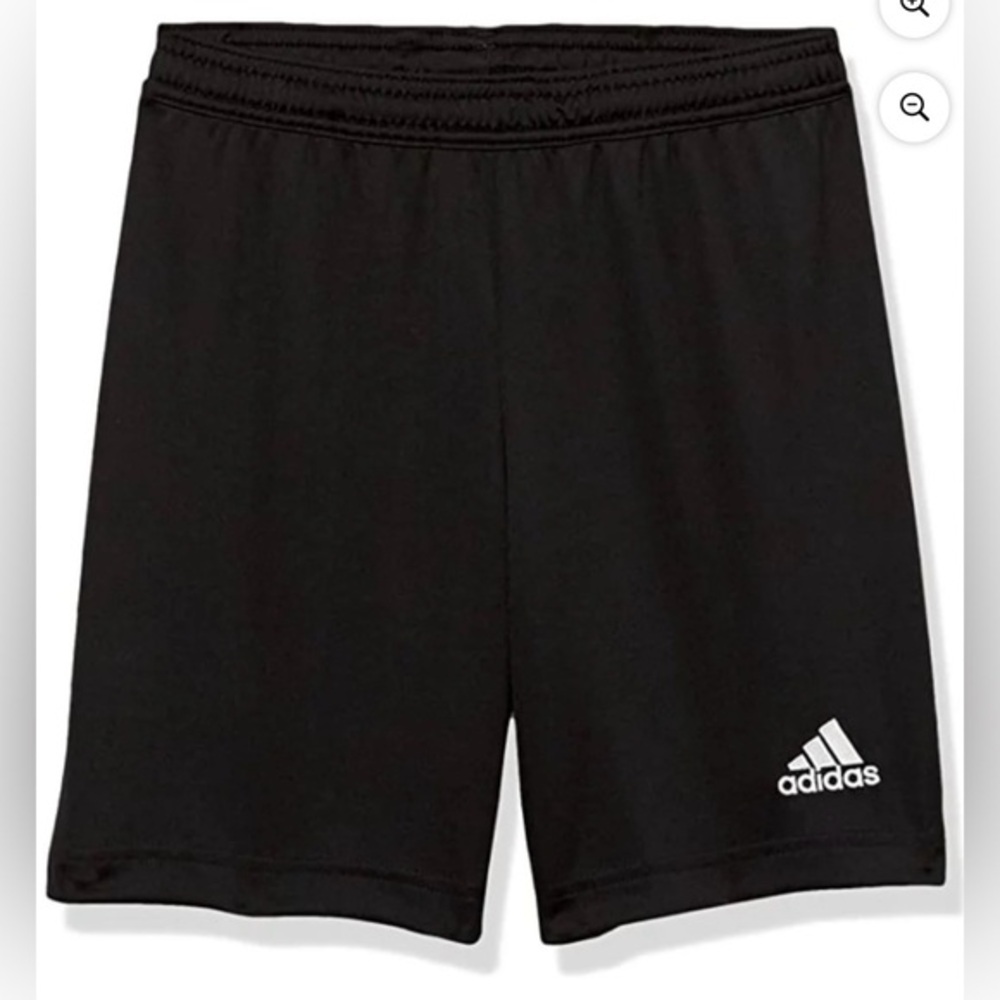 Adidas Kid's Black Entrada 22 Athletic AEROREADY Shorts